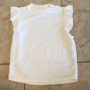 Caution to the Wind white mock neck tank top size medium